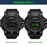 Y12 Men's Watches Big Dial LED Digital Watch Multifunction Men Sports Watch Alarm Clock Stopwatch Fitness Electronic Wristwatch - Image 5