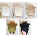 Women’s Summer Knitted Half Turtleneck Vest – Sleeveless Crop Top - Image 6