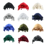 Hip Hop Vintage Satin Silk Lined Modal Hair Headwear Pre-Tied Halo Twisted Band Men Turban Head Wrap Durag - Image 2