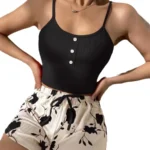 Women's Halter Bow Pajama Set with Shorts
